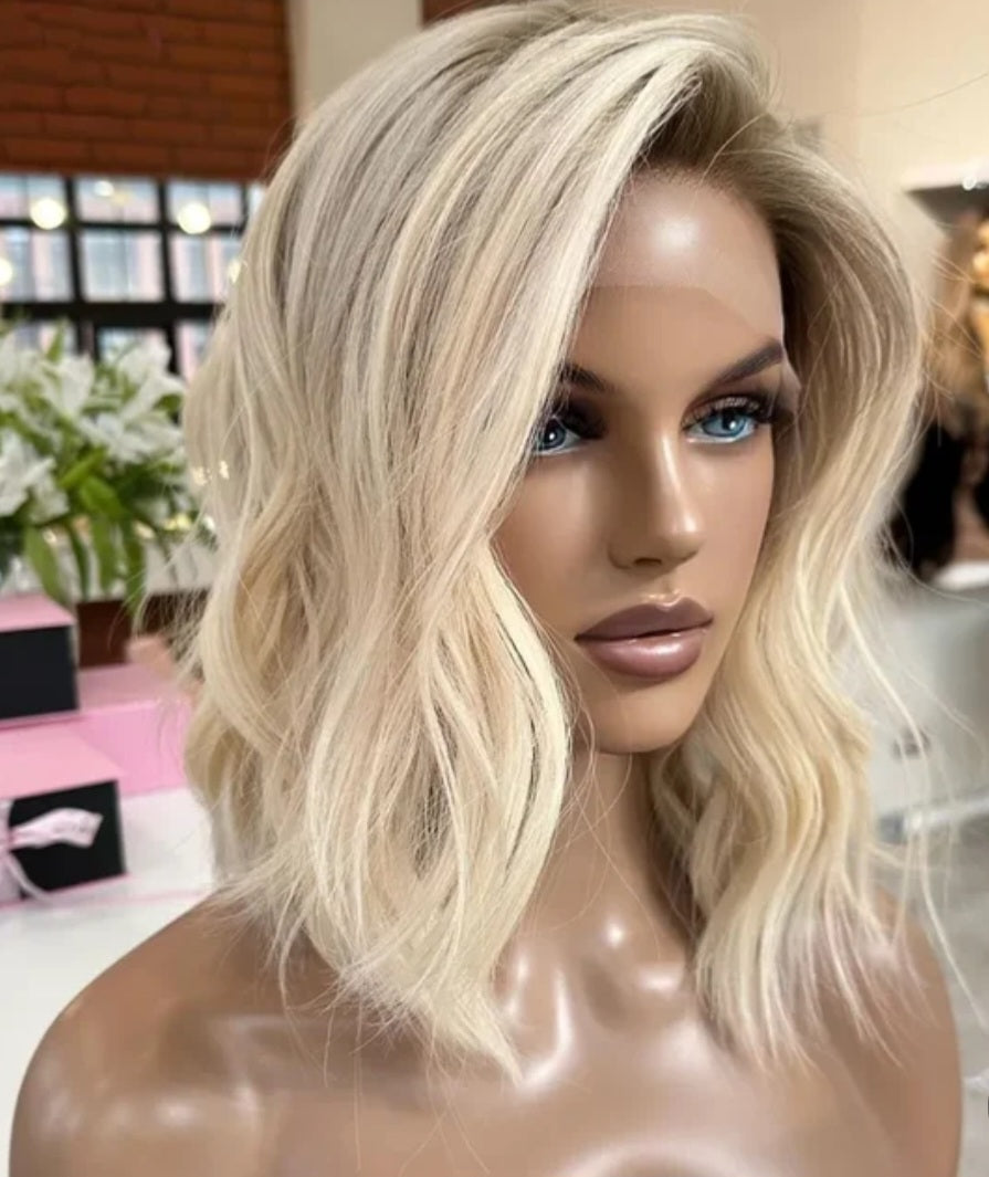 Wigs ash blonde 14"